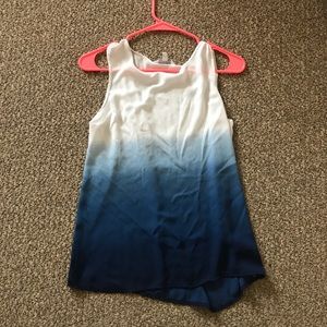 Blue ombré tank top from charming Charlie